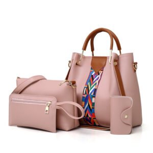 ladies tote purse pink