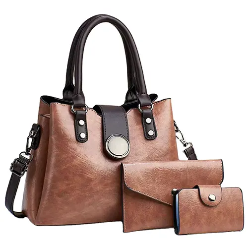 handbag set brown