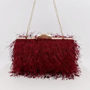 bags and clutches burgundy